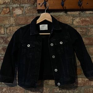 Zara (Girls) Black Denim Jacket